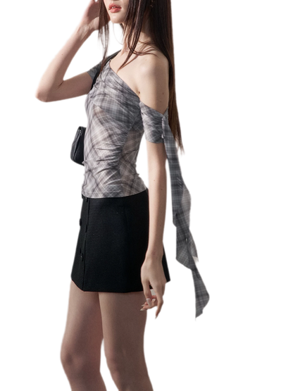 Grid Asymmetrical Cami