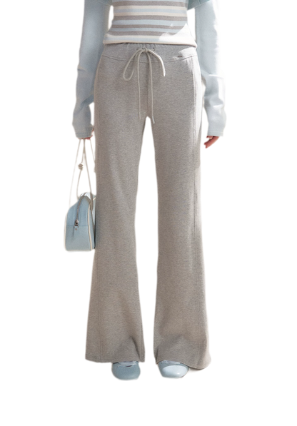 Tencel Cotton Drawstring Flared Pants