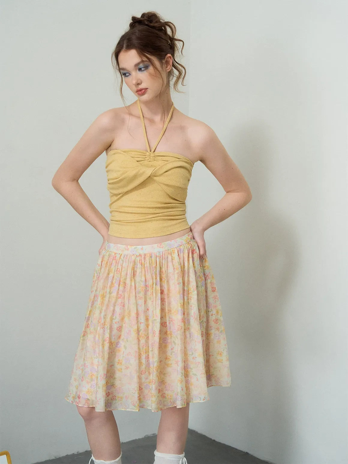 Floral A-Line Skirt