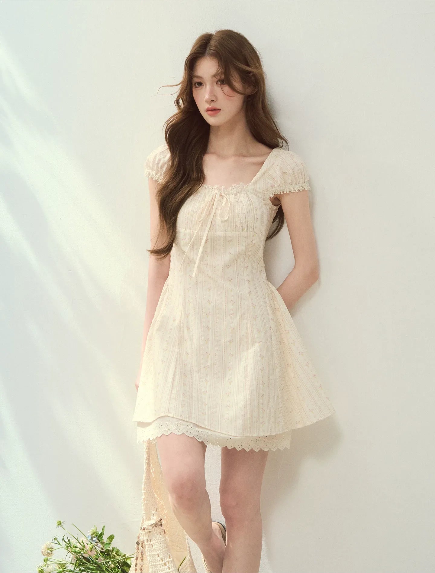 Seine Holiday Floral Dress