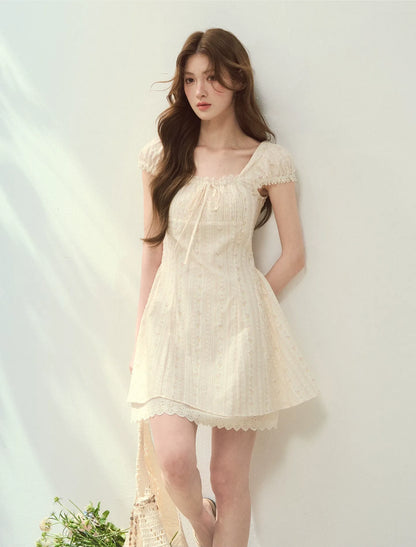 Seine Holiday Floral Dress