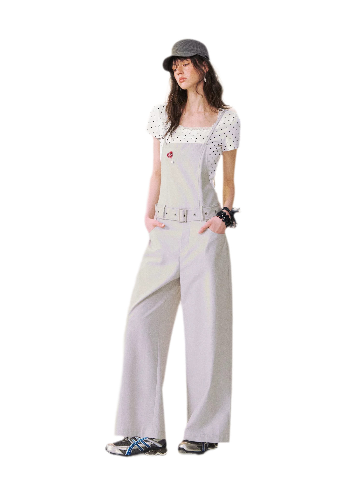 Relaxed Straight Bib Pants