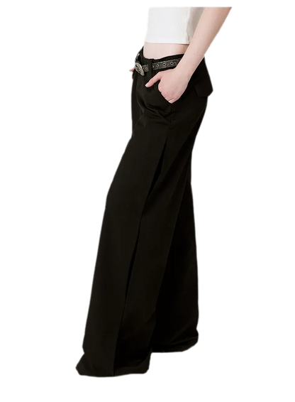 Soft Structured Wide-Leg Trousers