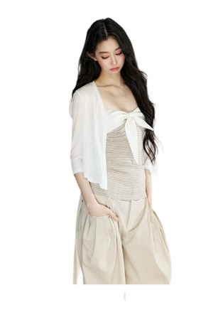 White Cardigan / S