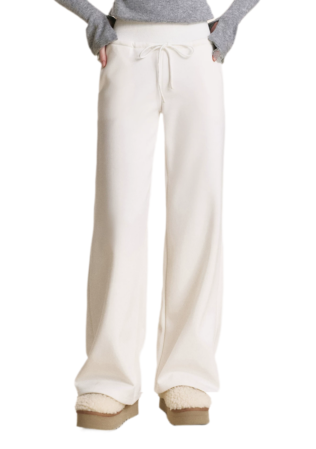Drawstring High Waist Pants