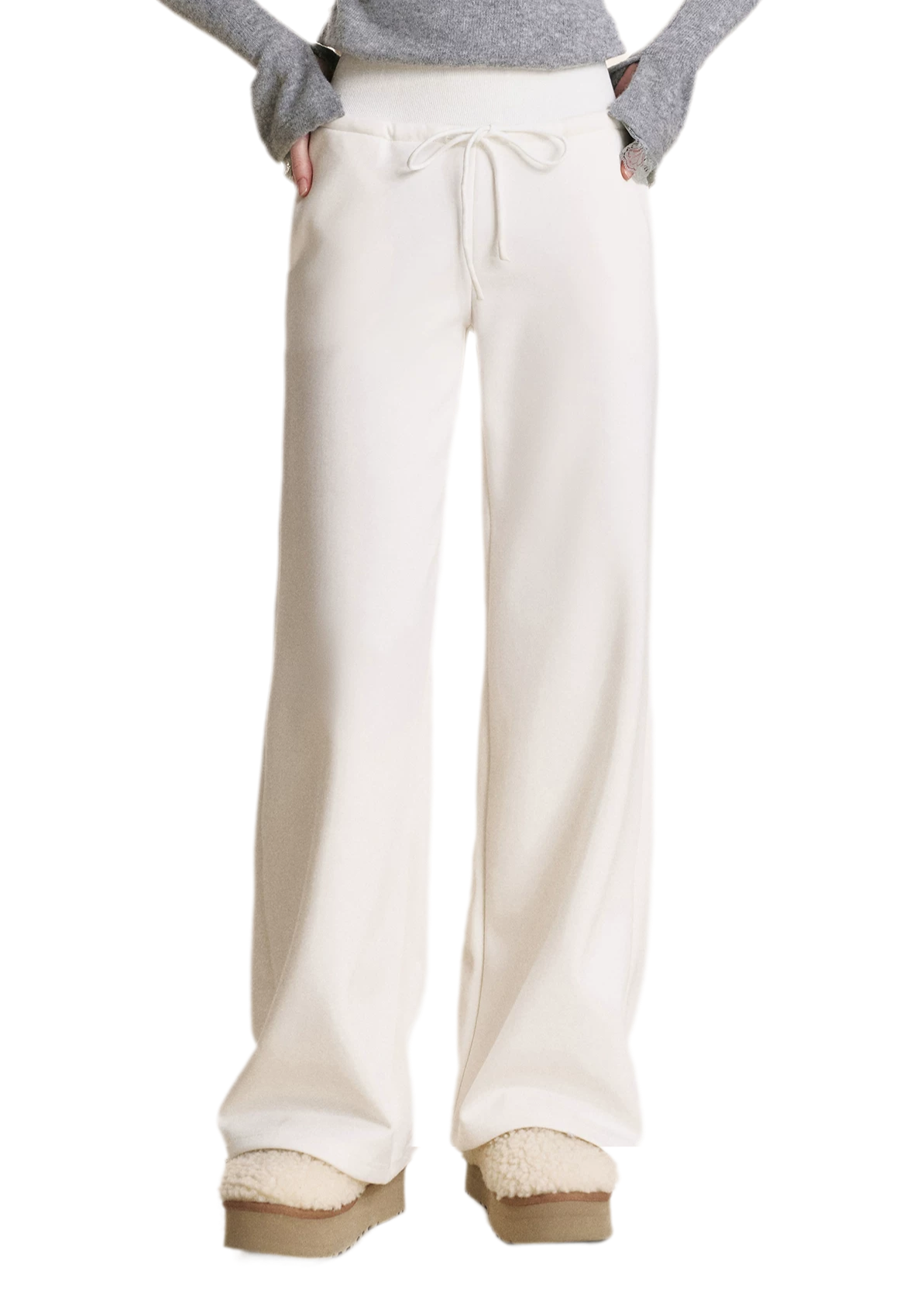 Drawstring High Waist Pants