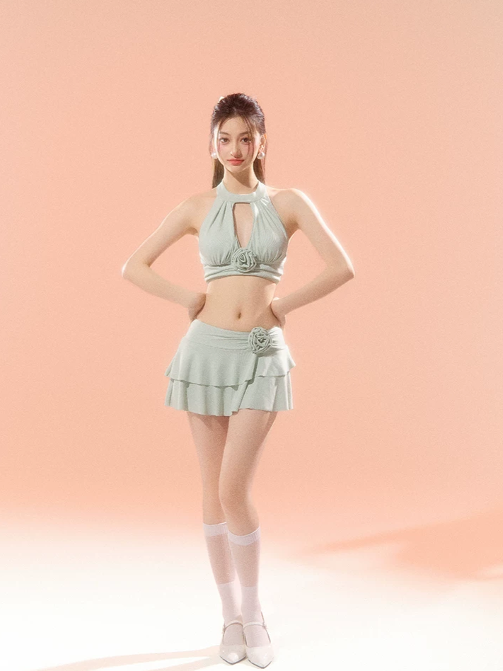 Halter Keyhole Swim Set