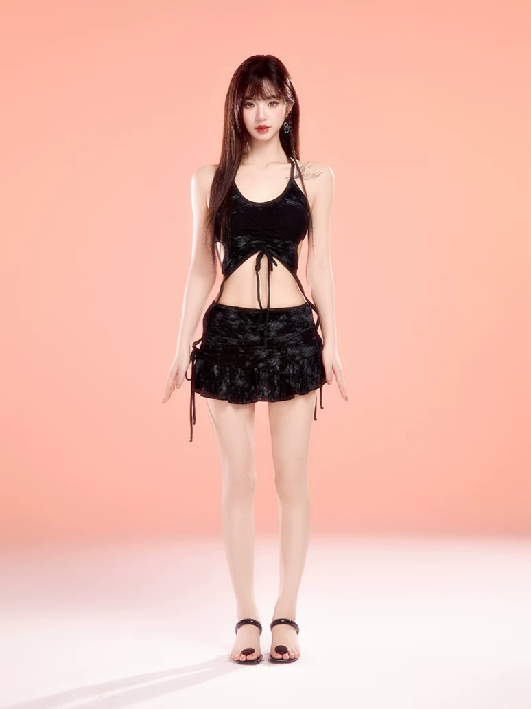 Skirt Shorts Bikini Set