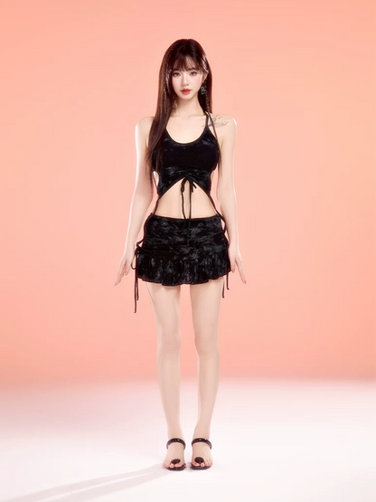 Skirt Shorts Bikini Set