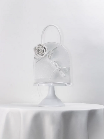 Handcrafted Ceramic Flower Bag