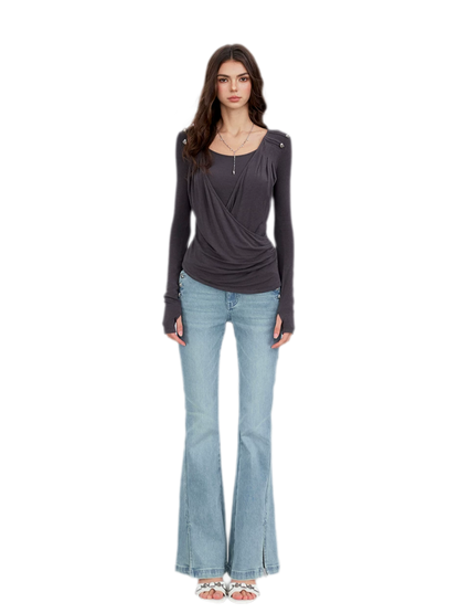 Modal Draped Layered Top