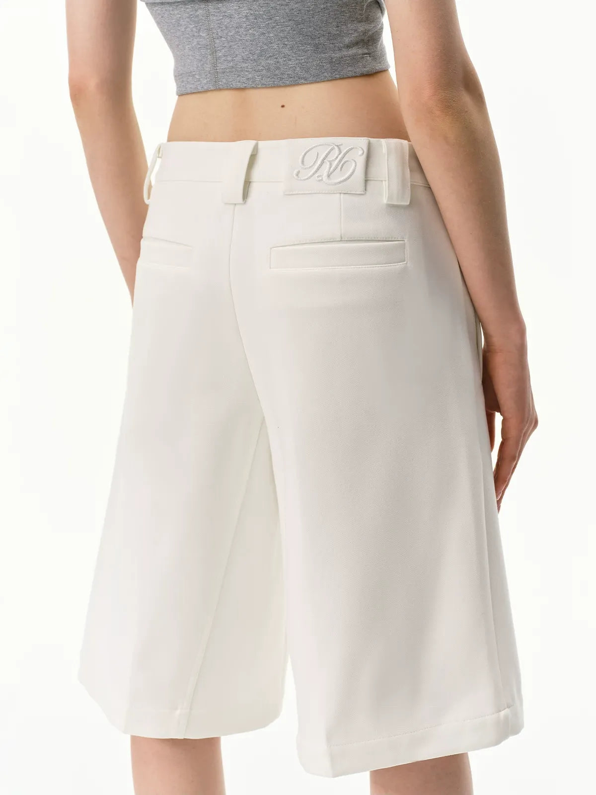 Pleated Bermuda Shorts