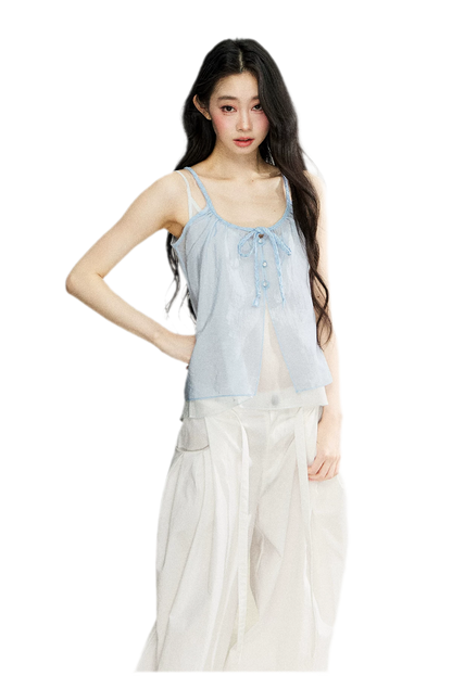 Two-Piece Tie Cardigan Set