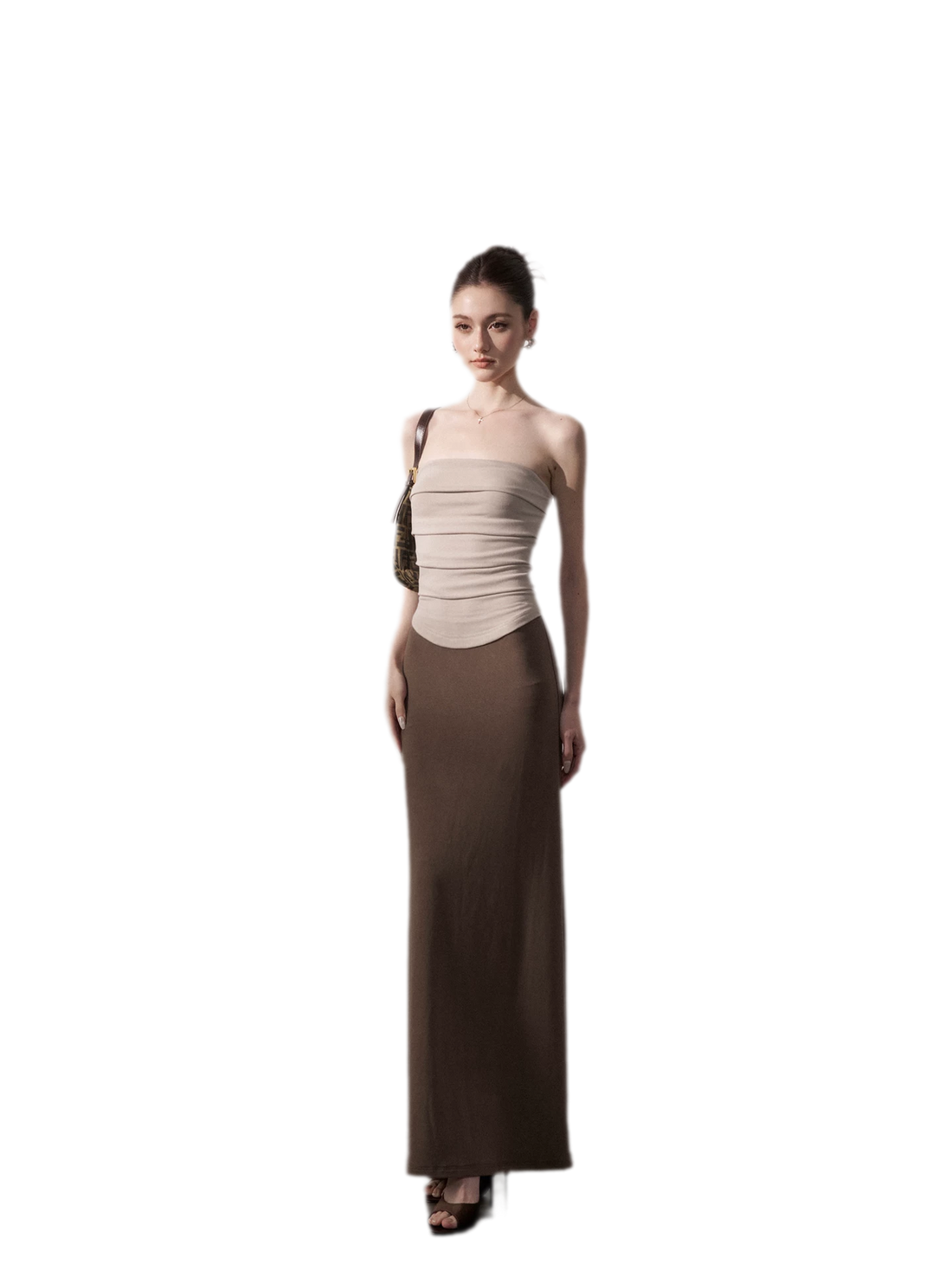 Color-Block Knit Midi Dress