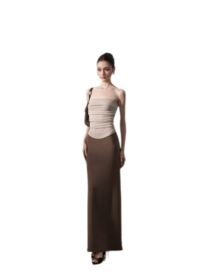 Color-Block Knit Midi Dress