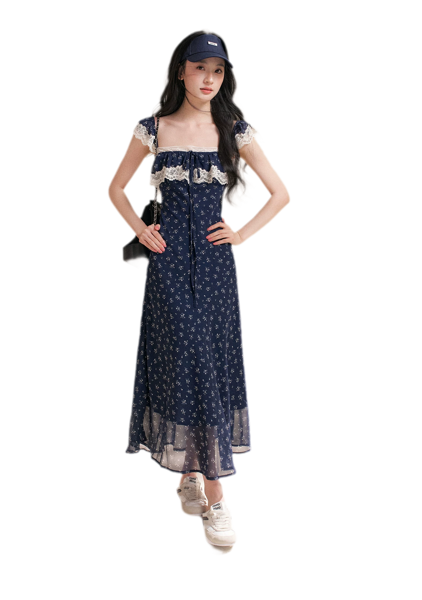 Lace Floral Camisole Dress