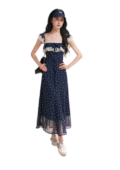 Lace Floral Camisole Dress