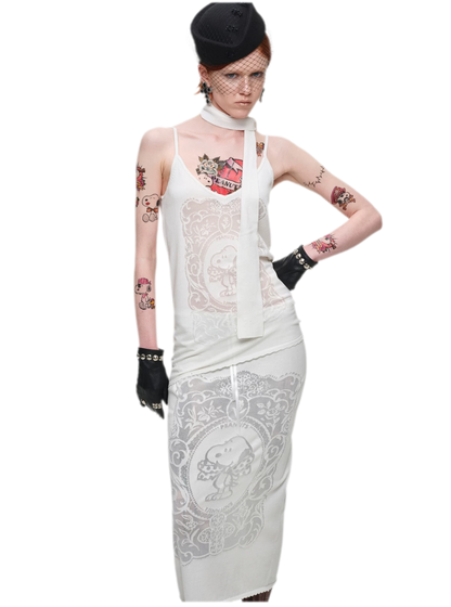 Burnout Graphic V-Neck Camisole