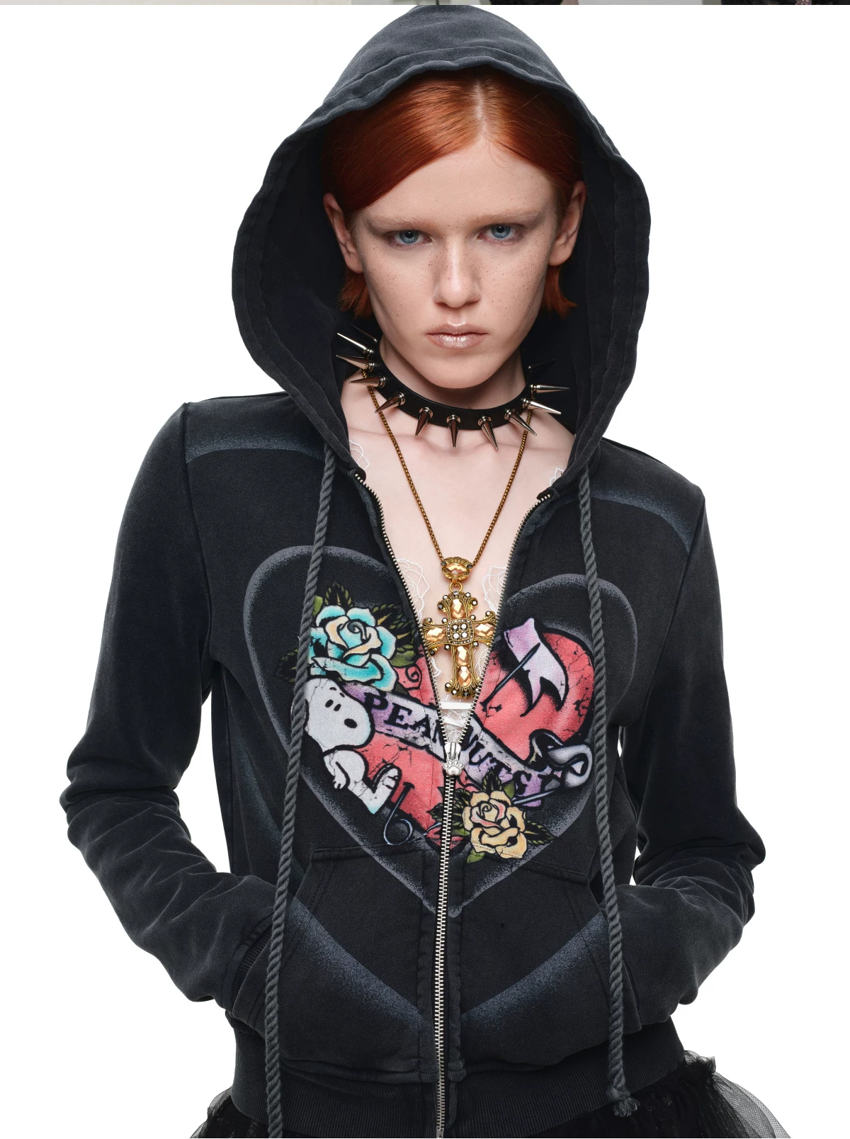 Washed Zip Hoodie Set