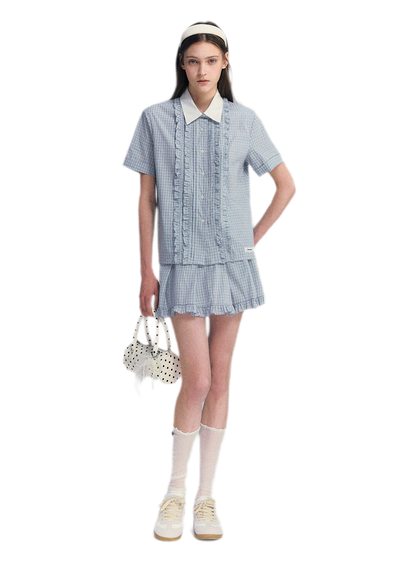 Blue Plaid Set