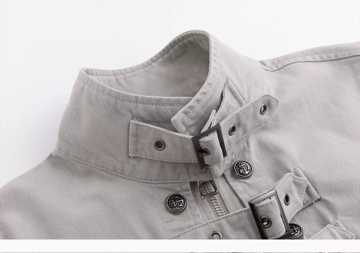 Detachable Washed Short Jacket