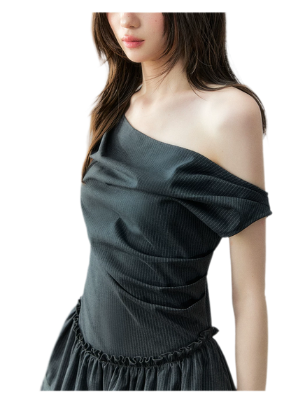 Asymmetric One-Shoulder Dress