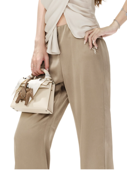CYNR Satin Drape Flare Pants – view 11