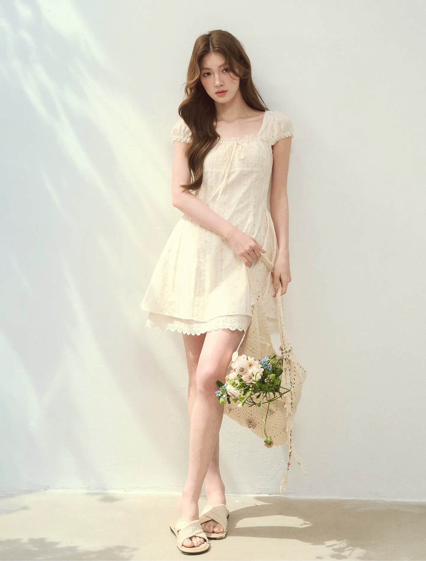 Seine Holiday Floral Dress