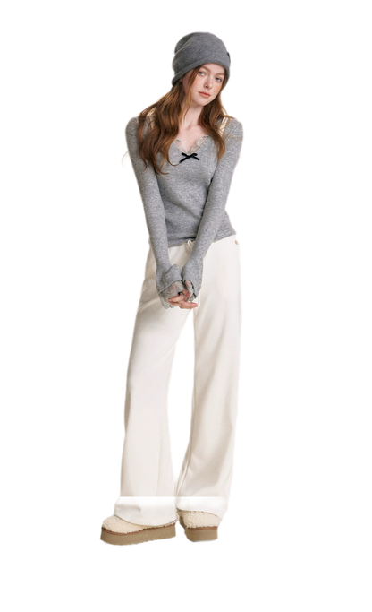 Drawstring High Waist Pants