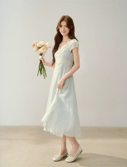 Embroidered Waist Dress