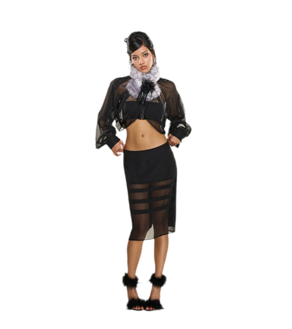 Sheer Velvet Convertible Set