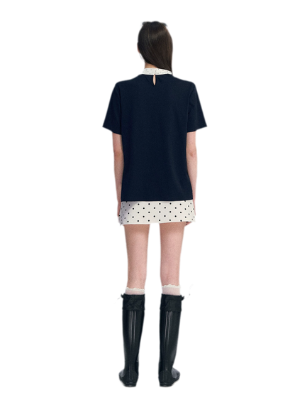 Polka Dot Bow T-Shirt