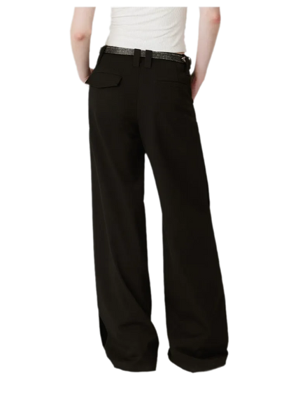 Soft Structured Wide-Leg Trousers