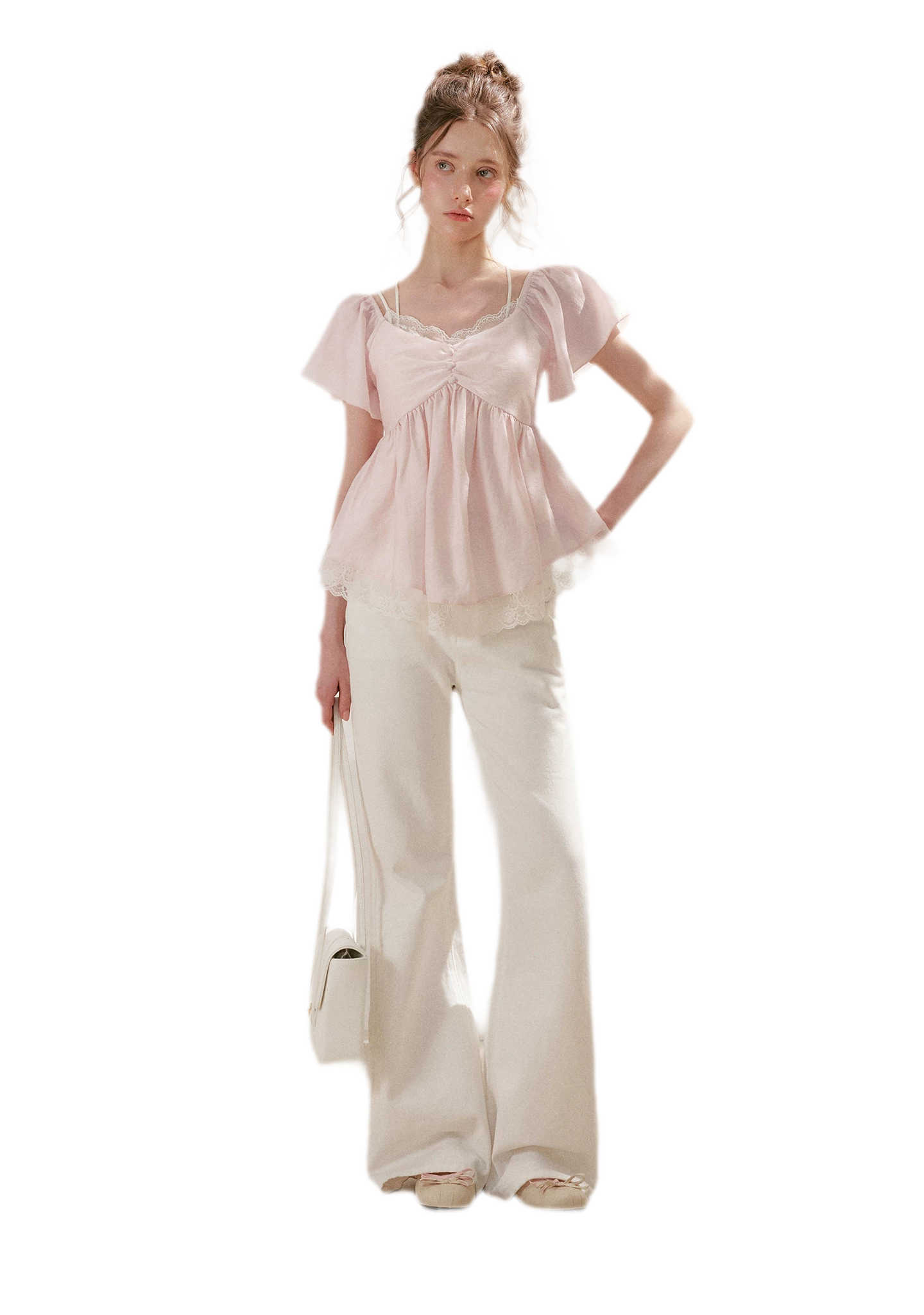 Embroidered Flared Jeans