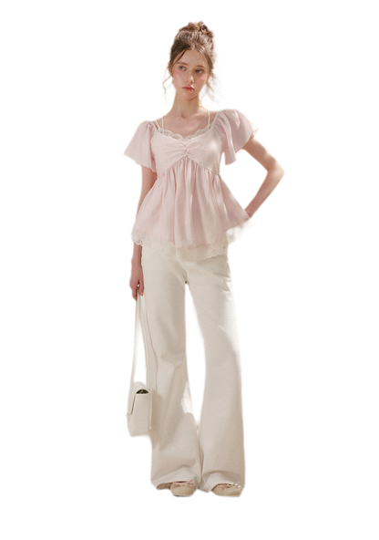 Embroidered Flared Jeans