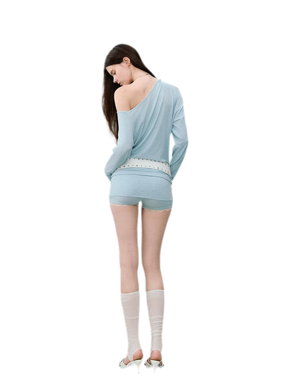Mambo Signal One-Shoulder Top &amp; Skort