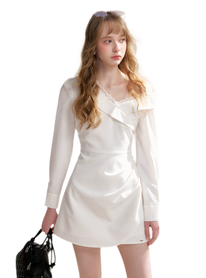 Romantic Encounter Lace Short Dress