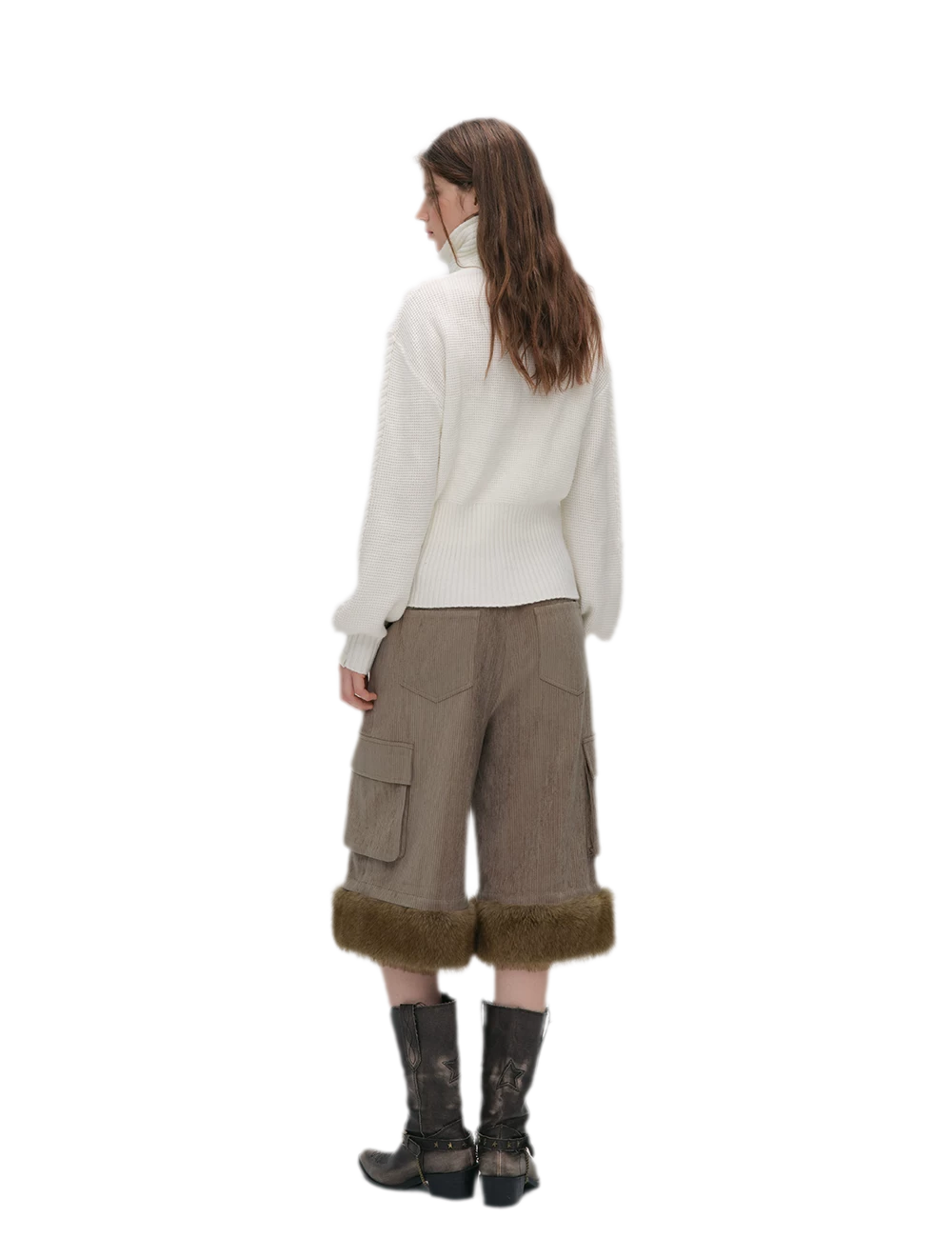 Waffle Knit Toggle Collar Cardigan