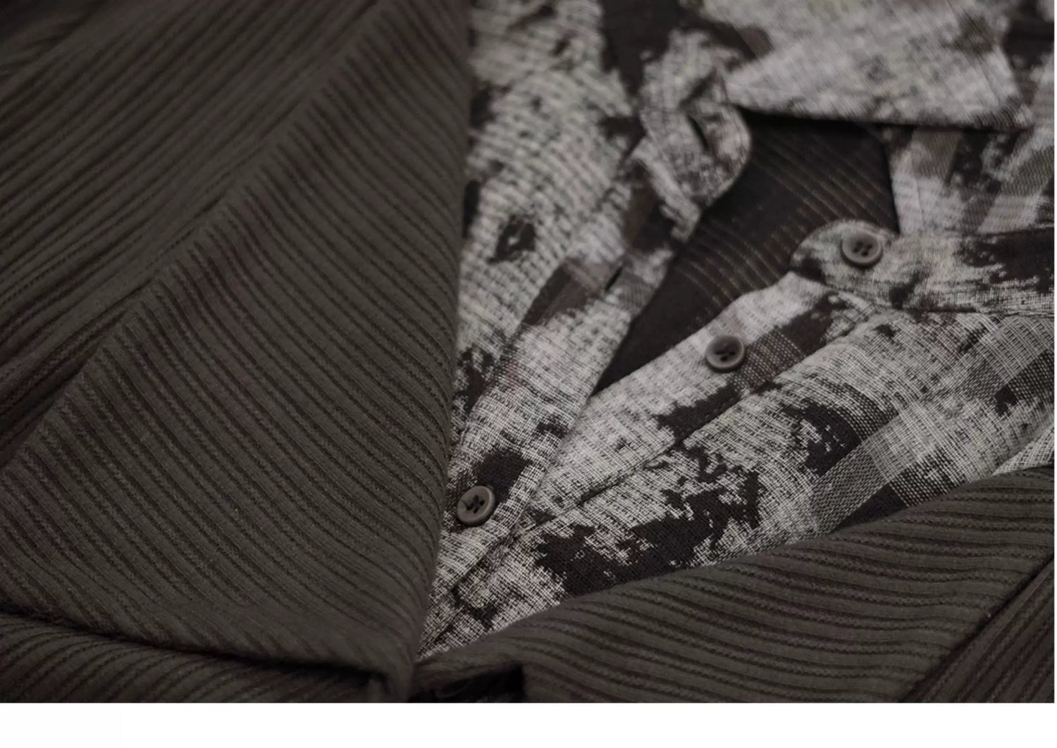 Faux Layered Patchwork Shirt