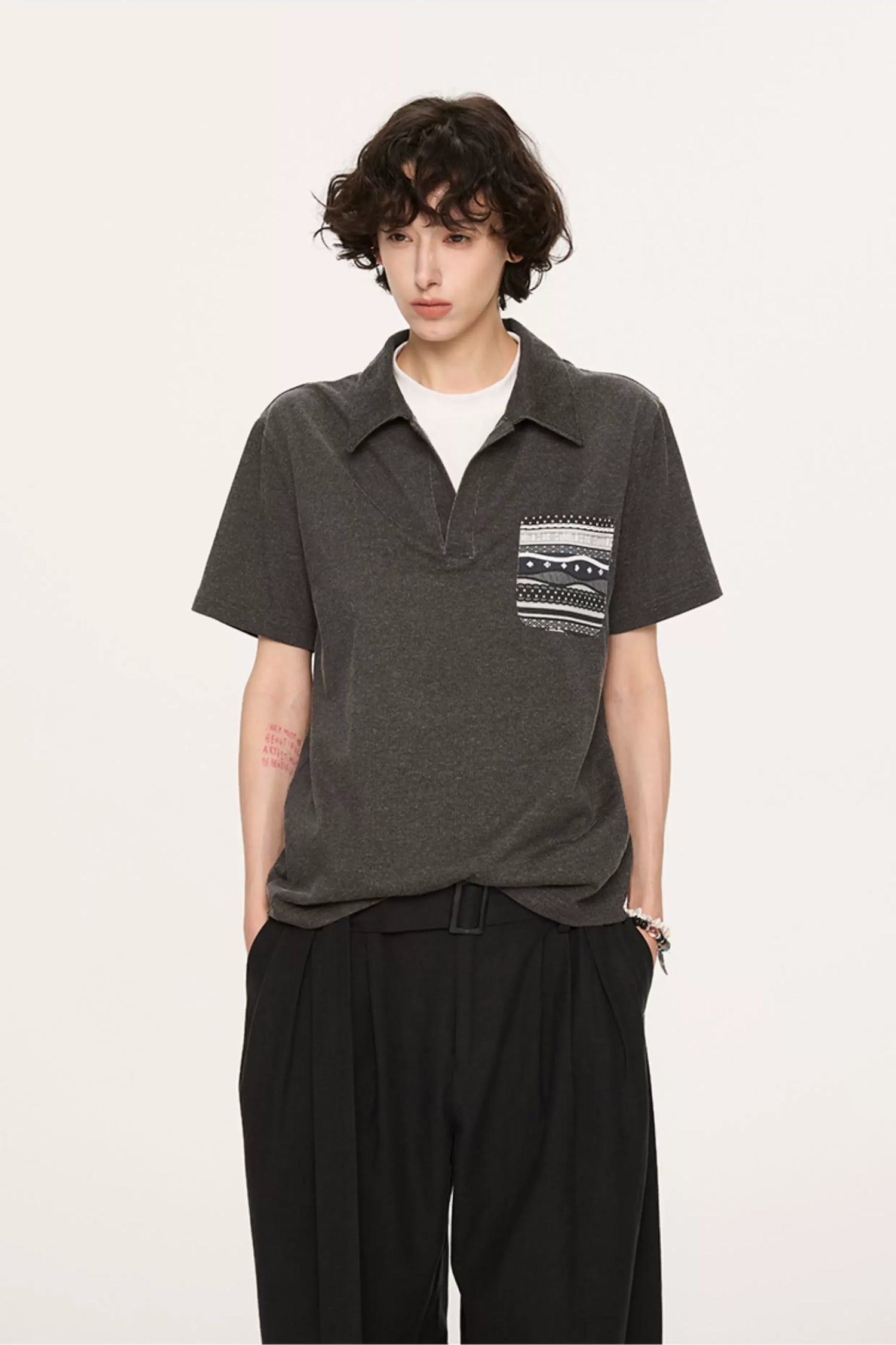 Fair Isle Tailored Polo Shirt