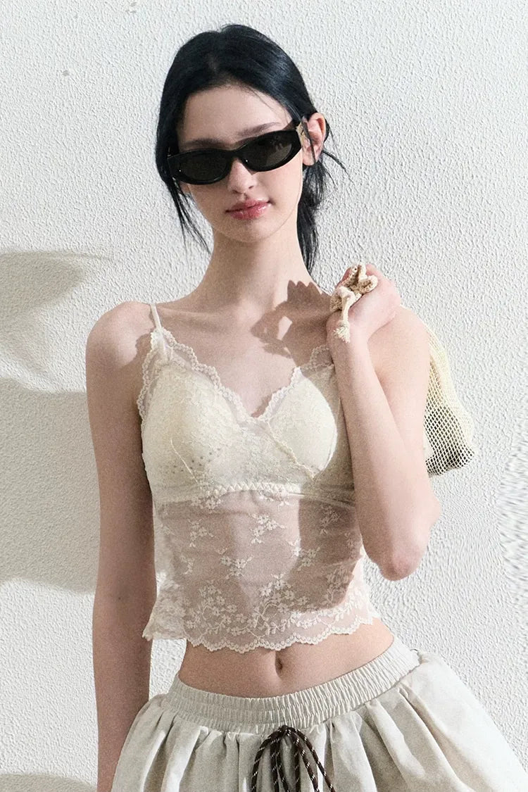 Lace Slim Cami Top