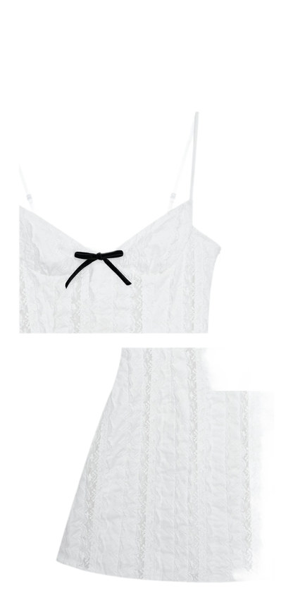 Elegant French Short Camisole Dress