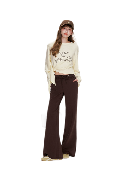 Contrast Logo Cropped T-Shirt