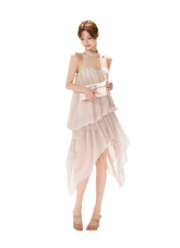 CYNR Pearl Halter Midi Dress – view 12
