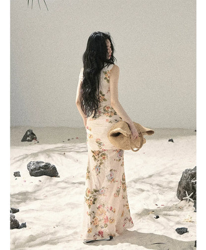 Floral Fish Tail Dress