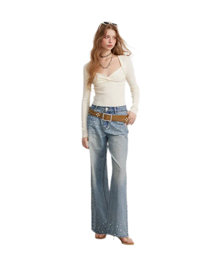 Twist Front Knit Top