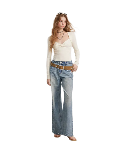 Twist Front Knit Top