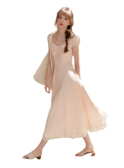 French Lace Long Dress