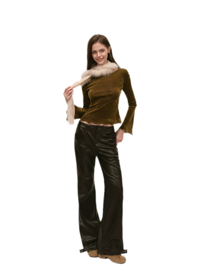 Fox Fur Lace Winter Scarf