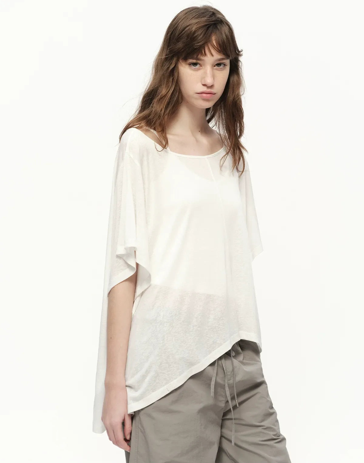 Lyocell Off Shoulder Tee